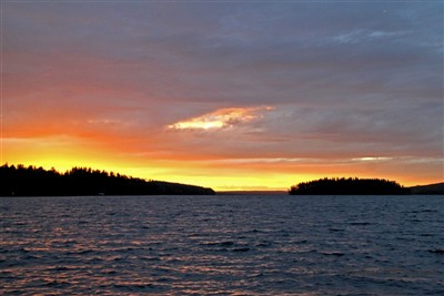 Solnedgång från Åsgård
