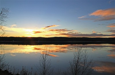 Solnedgång vid Bodsjön