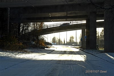 Under Frösöbron på Östersundssidan