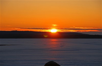 Solnedgång Hungesjön