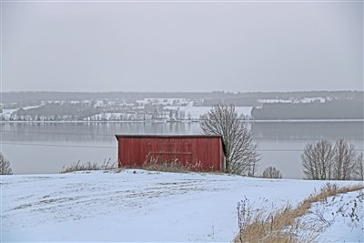 20171209 Storsjön blank i regndis