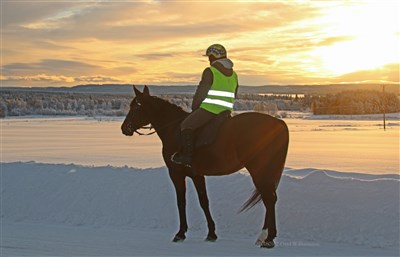 2018012 Utsikten från Lunne beundras av häst ryttare och fotograf 