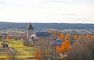 20181016 Från Vamsta, Brunflo kyrka mot Bättersia