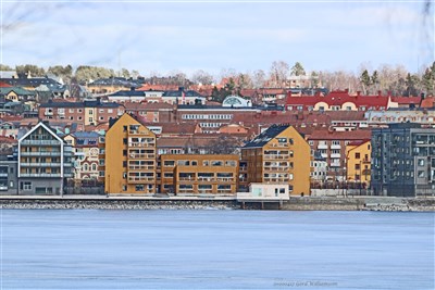20200417 Foto från Frösösidan mot hamnen i Östersund